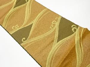 リサイクル　抽象荒波模様織出し袋帯